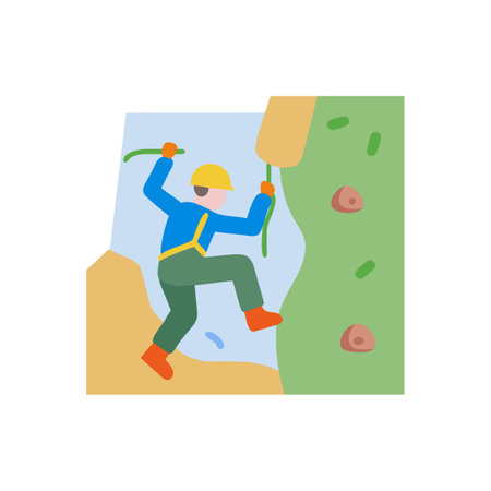 Rock Climbing Graphic for Adventure Seekersのイラスト素材