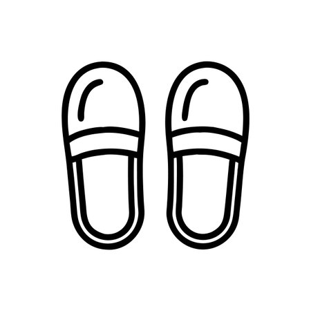 Stylish Slippers Illustration for Relaxed Daysのイラスト素材