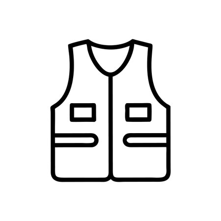 Unique Vest Vector for Creative Designsのイラスト素材