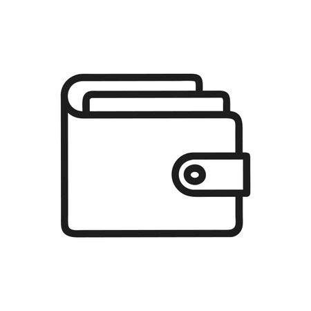 Stylish Wallet Illustration for Fashion Loversのイラスト素材