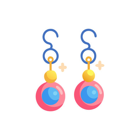 Stylish Earrings Illustration for Everyday Wearのイラスト素材