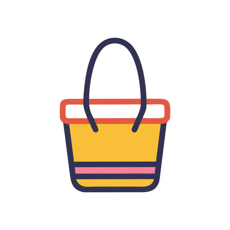 Chic Bucket Bag Design for Casual Fashionのイラスト素材