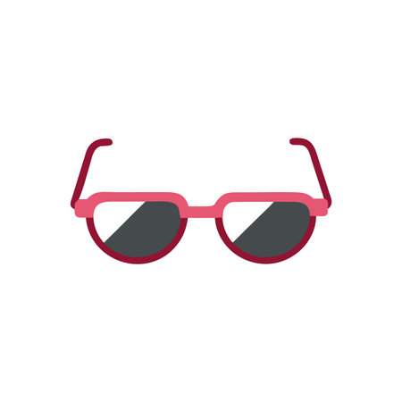 Sunglasses icon in trendy flat style isolated on white background. Glasses symbol for your web site design, logo, app, UI.のイラスト素材