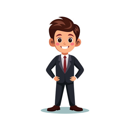 Successful Businessman in Formal Attireのイラスト素材
