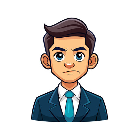 Corporate Negotiator with Polished Lookのイラスト素材