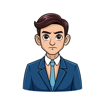 Business Executive in Classic Suitのイラスト素材