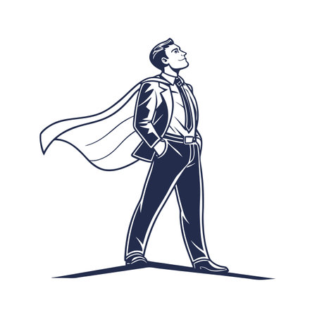 Innovative Business Strategist in Formal Wearのイラスト素材