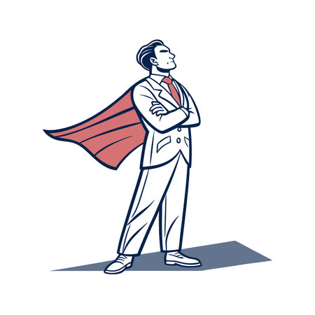 Dynamic Banking Professional in Smart Suitのイラスト素材