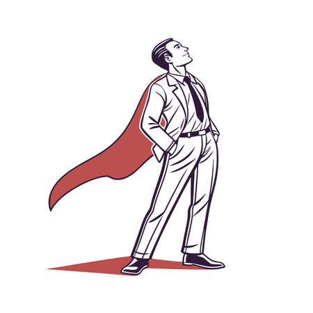 Polished Look of Executive Leaderのイラスト素材