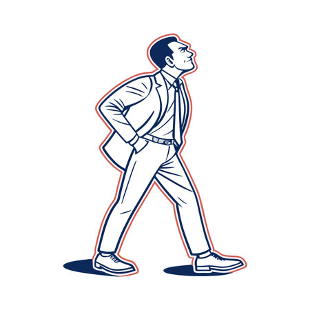 Creating Impact in Crisp Formal Suitのイラスト素材