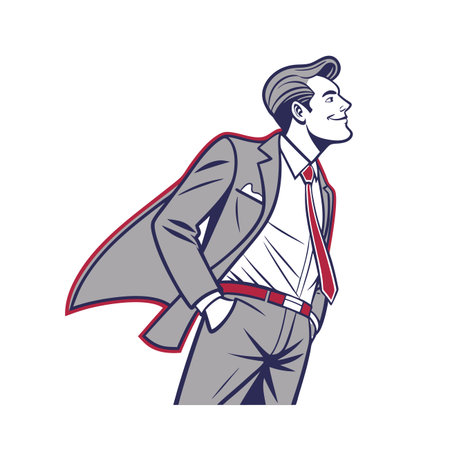 Modern Executive Presenting Sharp Appearanceのイラスト素材