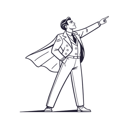 Creating Business Success as Sharp Leaderのイラスト素材