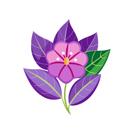 Unique Heliotrope Plant Artworkのイラスト素材