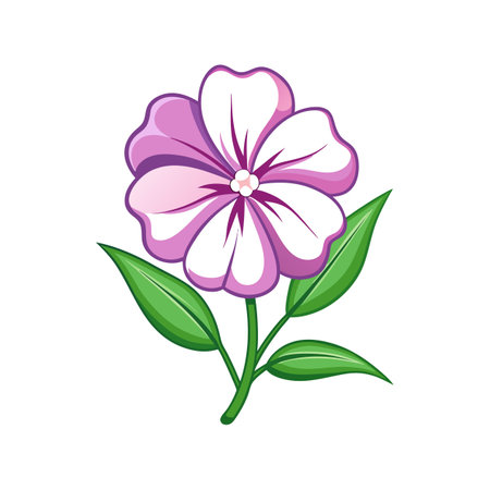 Artistic Phlox Flower Graphic Illustrationのイラスト素材
