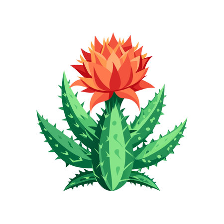 Elegant Thorny Devil Plant for Home Decorationのイラスト素材