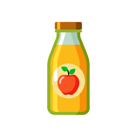 Delicious Apple Juice Drinkのイラスト素材
