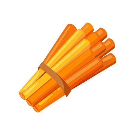 Delicious Boiled Carrot Sticksのイラスト素材