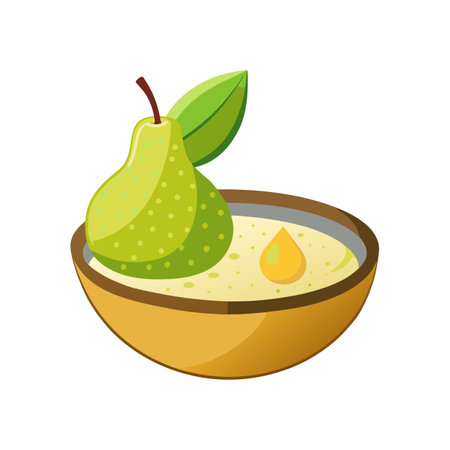Creamy Millet Pear Mash for Tasty Treatsのイラスト素材
