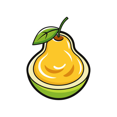 Nutritious Pear Puree for Cookingのイラスト素材