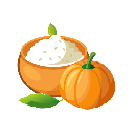 Delicious Pumpkin Rice Blendのイラスト素材