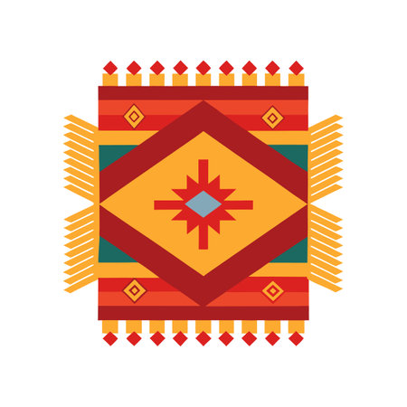 Indian Blanket Flower Design with Unique Featuresのイラスト素材
