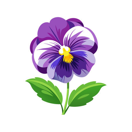Exquisite Pansy for Artistic Floral Illustrationsのイラスト素材