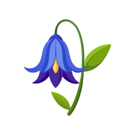 Beautiful Spanish Bluebell for Unique Floral Artのイラスト素材