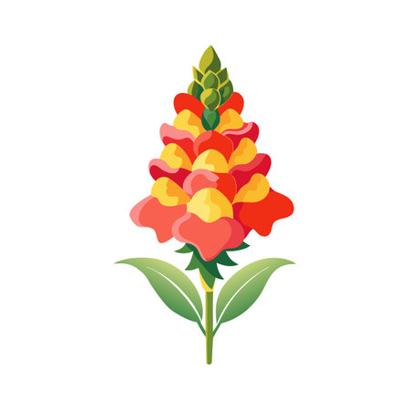 Elegant Snapdragon for Unique Floral Artworkのイラスト素材