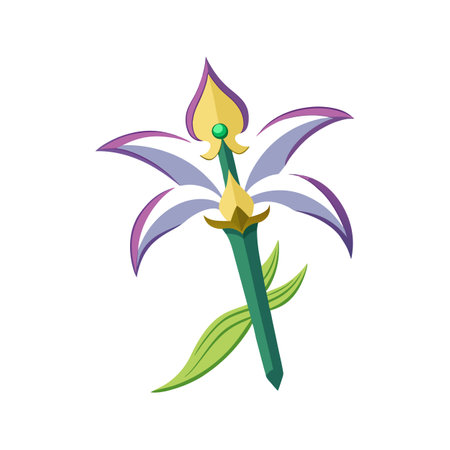 Charming Sword Lily for Unique Floral Artのイラスト素材