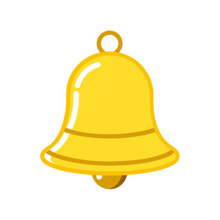 Elegant Yellow Bell for Beautiful Floral Artworkのイラスト素材