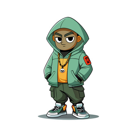 Trendy Street Style Fashion Model Designのイラスト素材