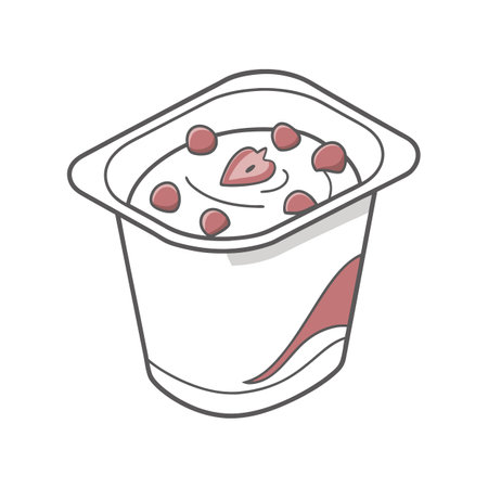 Delicious Probiotic Yogurt for Kidsのイラスト素材