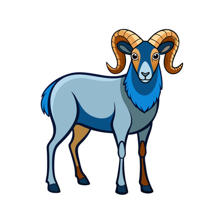 Mouflon icon. Cartoon of mouflon vector icon for web designのイラスト素材
