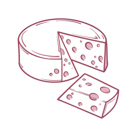Charming Cheddar Pink on Clean Whiteのイラスト素材