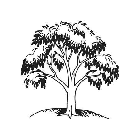 Creative Design of Chinese Pepper Treeのイラスト素材