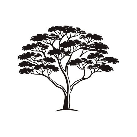 Stylized Outline of Devil's Walking Stickのイラスト素材