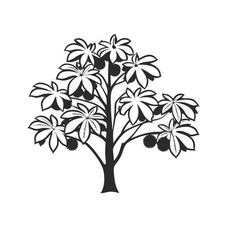 Spanish Chestnut Tree Designのイラスト素材