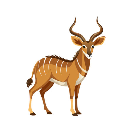Distinct Antelope Vector Illustration for Creativesのイラスト素材