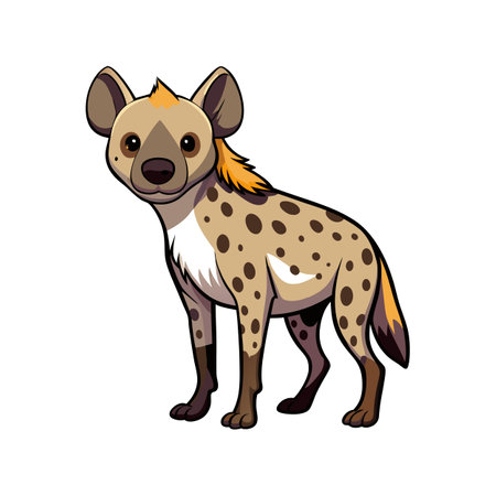 Spotted Hyena Illustration for Unique Wildlifeのイラスト素材