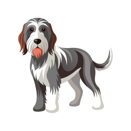 Engaging Spinone Italiano Illustration for Creative Projectsのイラスト素材