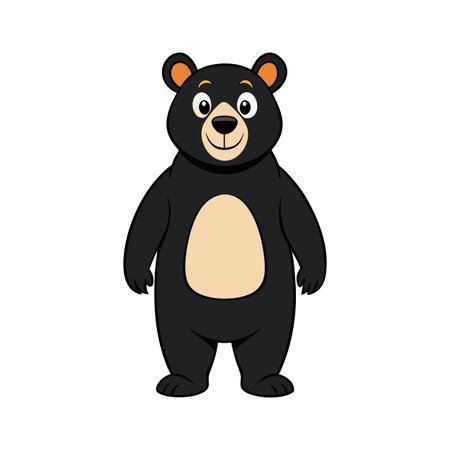 Creative Black Bear Vector Art for Designers