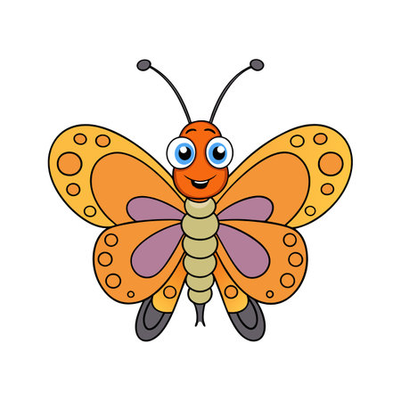 Stylized Papillon Vector for Creative Useのイラスト素材