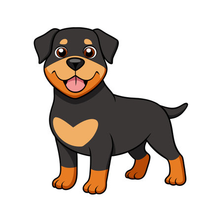 Unique Rottweiler Vector Art for Dog Loversのイラスト素材