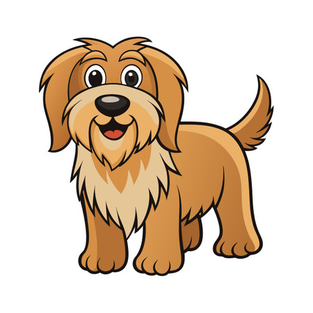 Otterhound Illustration for Unique Dog Artのイラスト素材