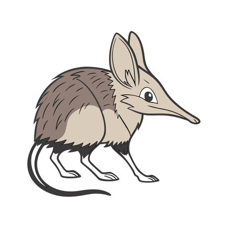 Playful African Elephant Shrew Graphicのイラスト素材
