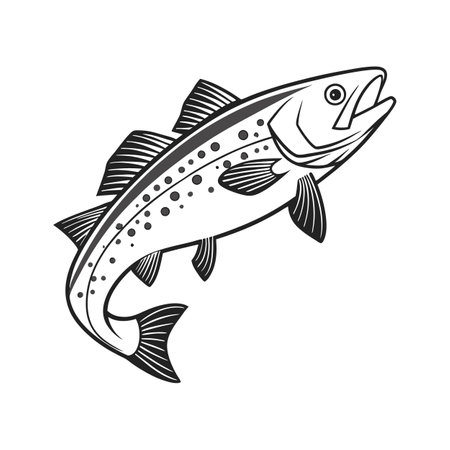 Charming Arctic Cod Designのイラスト素材