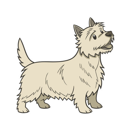 Charming Cairn Terrier Designのイラスト素材