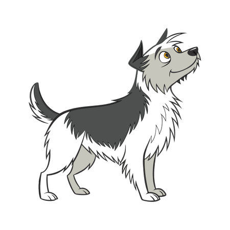 Stylish Australian Silky Terrier Illustrationのイラスト素材