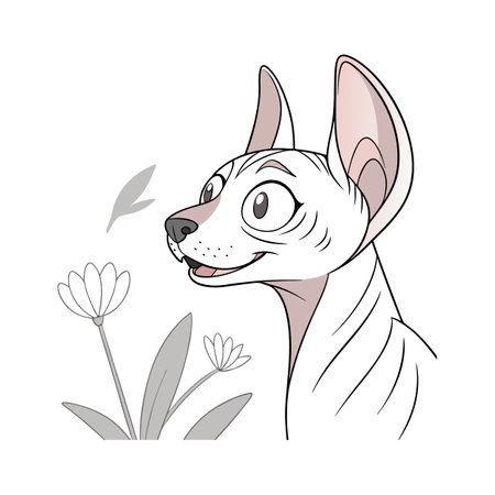 Charming Peruvian Inca Orchidのイラスト素材