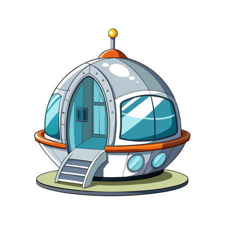 Innovative Design of Modern Capsule Houseのイラスト素材